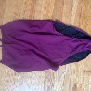 Jolyn Bergundy One Piece Cross-back